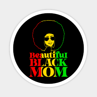 Beautiful Balck Mom Magnet